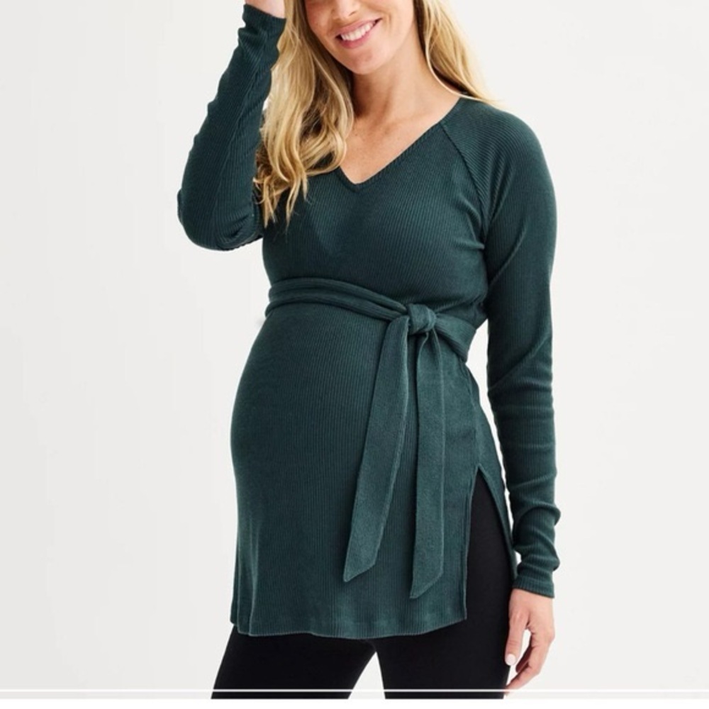 Sonoma Dark Green Maternity Top